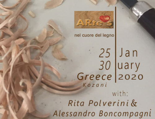 Woodsculpting workshop in Greece! Jan 2020